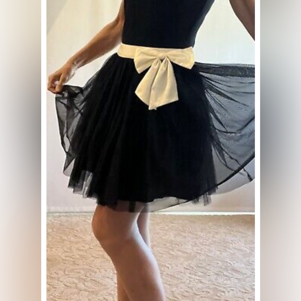 Fancy Black Cocktail Party Tutu PettiSkirt. Womens/Juniors Size Small/Petite